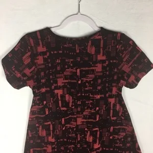 Lularoe Carly‎ Abstract Print Short Sleeve Dress thumbnail 6