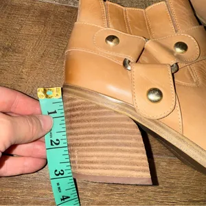 Vince Camuto Berindal Tan Leather Heeled Ankle Booties thumbnail 15