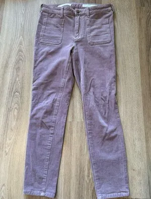 Pilcro And The Letterpress Mauve Straight Leg Pants thumbnail 1