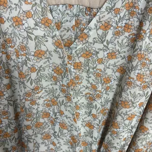 Wild Fern Pale Pink Floral Ruched Dress‎ Size Large thumbnail 6