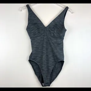 Outdoor Voices Freeform Leotard Bodysuit Grey S thumbnail 4