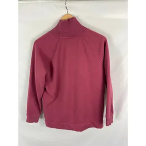Athleta Cozy Karma Side Zip Funnel Neck Sweatshirt Pink Size Small thumbnail 7