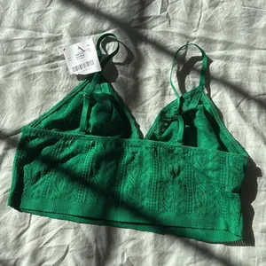Aerie NWT Green Size Medium Longline Cable Lace Bralette thumbnail 5