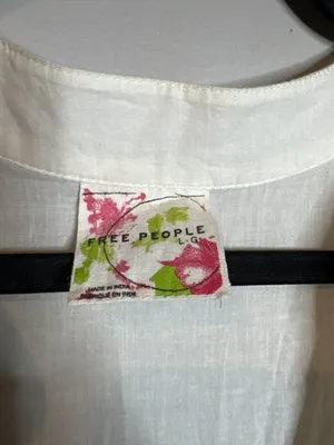 NWT Free People white embellished mini dress thumbnail 3