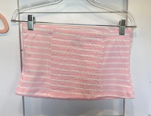 2 piece strapless pants set Pink Size L thumbnail 2