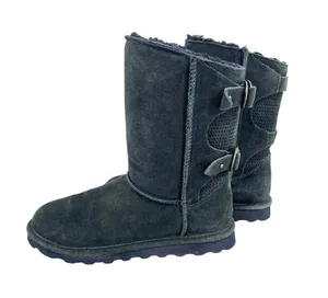 Bearpaw Clara Suede Winter Boots Navy Blue Size 10 Cozy Cabincore thumbnail 1