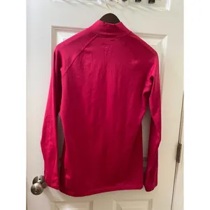 NIKE DRI-FIT Pink Long Sleeve Turtleneck Shirt Top Sz L Fuchsia Thumb Hole thumbnail 8