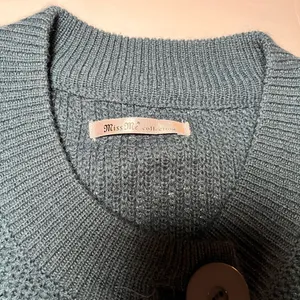 Miss Me Navy Chunky‎ Knit Cardigan Y2K size Small thumbnail 3