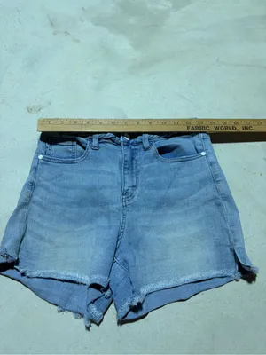 Judy blue Light Blue Braided-Waist Denim Shorts small thumbnail 4