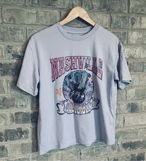 SheIn Purple Nashville TShirt thumbnail 1