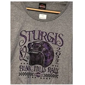 2022‎ Sturgis 82nd Anniversary HARLEY-DAVIDSON Lightweight T-Shirt NWT thumbnail 4