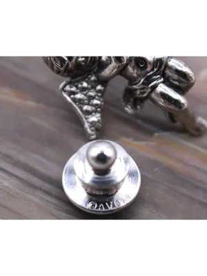 Vintage Silver Cherub Angel Lapel Hat Pin Brooch 1" Guardian Angel Gift Avon thumbnail 5
