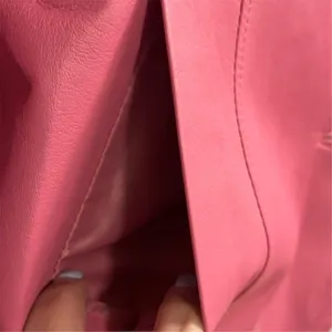 Dialogue Women's Pink Leather Jacket Size M‎ thumbnail 5