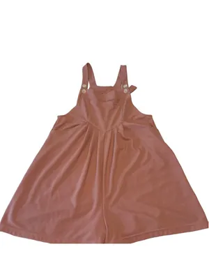 Halara Pockets Waffle Casual Short Overalls Size S (oversized) Muted Pink thumbnail 4