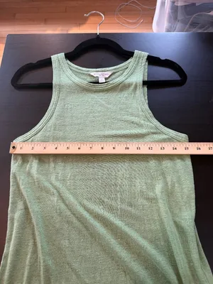 Banana Republic 100% Linen Super Soft Tank Top Size Small Light Green thumbnail 7