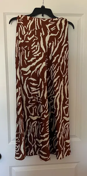 Zebra maxi skirt Brown thumbnail 1