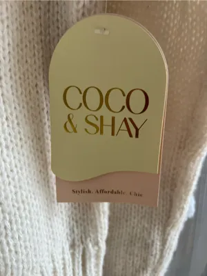 Coco & Shay Cream & Red Lobster Knit Sweater thumbnail 3