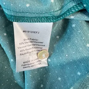 Anthropologie Dolan Green Blouse‎ Puff Sleeves Small Boho Casual thumbnail 6
