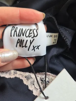 Princess Polly Jaron Mini Dress Navy Curve NWT thumbnail 9