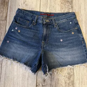 Lucky Brand Floral Embroidered Denim Shorts thumbnail 1