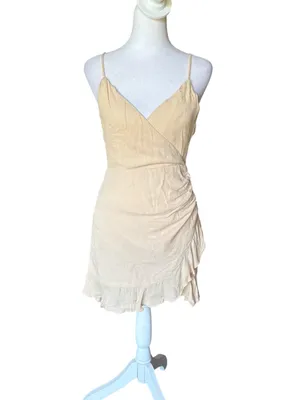 Lovers and Friends Nat Mini Dress In Sand Womens Size XS NEW With Tags thumbnail 2