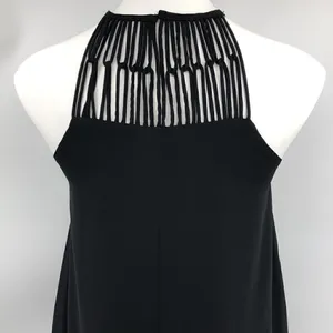 Lulu’s Tell Me black small swing halter dress thumbnail 5