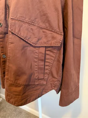 NWT Pistola Jessa oversized Utility jacket in Spice brown full zip Size medium thumbnail 5