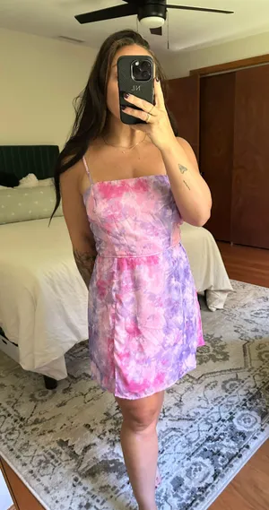 Francesca's Pink Mini Dress thumbnail 1