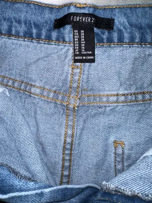 Forever 21 Ripped Jean Skirt thumbnail 3