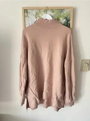 Free People We The Free Wonderful Pullover Mock Sweatershirt Winter Bloom Small thumbnail 4