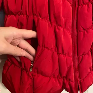 EUC INC International Concepts women’s red puffer zip‎ winter coat jacket XL thumbnail 3