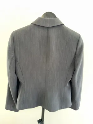 Kasper A.S.L. Petite Gray Blazer Size 2P thumbnail 3