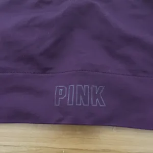 Pink By Victoria's‎ Secret Dark Purple Lightly Lined Sports Bra Size XS thumbnail 2