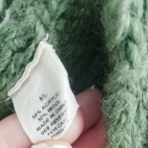 Anthropologie Sleeping On Snow Wool Crochet Off Sholder Cropped Chunky Sweater thumbnail 6