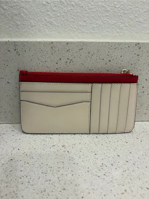 Kate Spade Women’s Wallet Sweet Heart Wallet Cardholder Pink Red Hearts EUC thumbnail 2