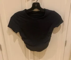 lululemon athletica Black Cropped Crew Tee - Women thumbnail 1