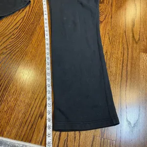 Nike Women's Fleece Wide Leg Black Sweatpants (flawed) thumbnail 3