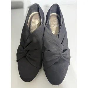 IMPO Ginny Women's 9.5M Black Sash Stretch Memory Foam Wedge Dress Shoes thumbnail 2