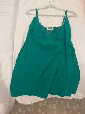 Green Wrap Dress Revolve thumbnail 4