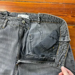 Zara High Rise Wide Leg Baggy Fit Jeans - Size 10 thumbnail 11