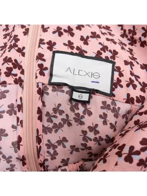 Alexis Loele Off The Shoulder Halter Mini Dress S Pink Clover Choker Draped thumbnail 5