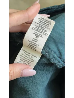 Free People Green Velvet Crop Bootcut Pants Size 28 Emerald Stretch thumbnail 8