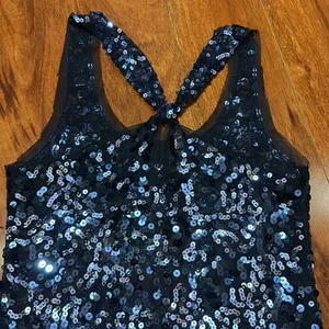 Navy sequins top thumbnail 2