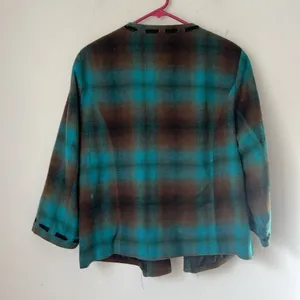 Trenz Woman Womens Plaid Cropped Blazer Size 1X ✔️ thumbnail 6
