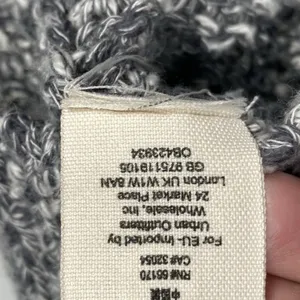 Free People Sweater Jacket Womens XS Oversized Hooded‎ Full Zip Open Knit boho thumbnail 6