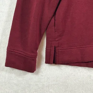 Lou & Grey Petites Signaturesoft Sweatshirt Burgundy Red Crew‎ Neck Medium M thumbnail 6