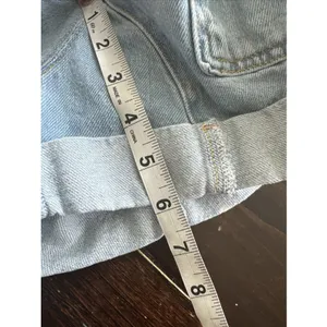 We The Free People High Roller Shortall Denim Overall M Bright Eyes Baggy 90s thumbnail 8
