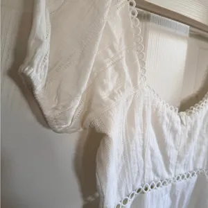 Showpo White Lace Trim Peasant Dress thumbnail 7