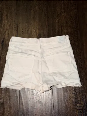 Denizen from Levi's White Distressed Jean Shorts thumbnail 2