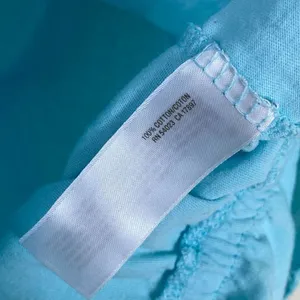 Vintage y2k Old Navy Aqua Blue Lace Detail Fitted Waist Blouse Top Size S thumbnail 6
